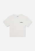 boxy crop tee - white